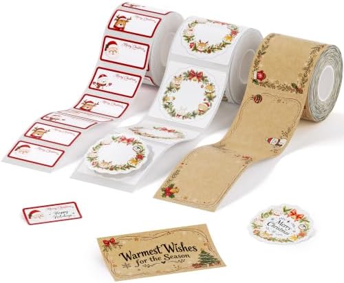 NIIMBOT 3 Rolls Christmas Thermal Label Paper for B1/B21/B2/PRO Label Maker by NIIMBOT%C2%AE