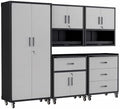 5-Piece Garage Storage Cabinets System Heavy Duty Workshop Set by FLIXELIO