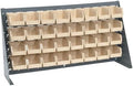Quantum Storage Systems QBR-3619-210-32IV Ultra Bin Complete Bench Rack Package with 32 Ultra Bins, 36" x 8" x 19" , Ivory by QuantumStorageSystems
