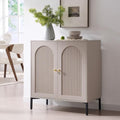 IFGET 34"Tall Modern Arch Sideboard Buffet Cabinet with Storage, Light Grey by IFGETEnrichYourLivingSpace