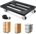 Heavy Duty Furniture Dolly 4 Wheels, 12'' X 16'' Thickened Carbon Steel Moving Dolly with Brake, 1000 LBS Capacity Furniture Movers Dollies for Sofa, Appliances, Cabinet, Equipment(1 Pack) by Humagineer