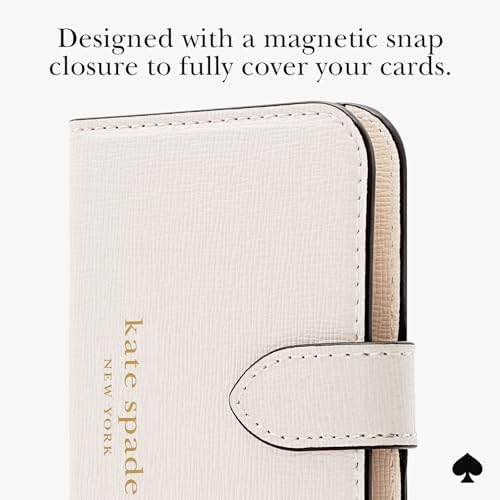 kate spade new york Morgan Magnetic Card Holder/Wallet - Cream - Image 7