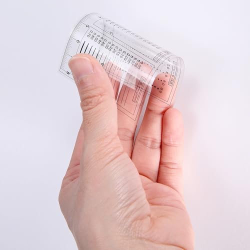 HARFINGTON 3pcs High Precision SEC Size Estimation Chart 88x58mm Transparency Flaw Detection Film Ruler for Diameter Area and Line Width Defects Measuring - Image 5