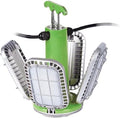 PowerSmith PTLK516-130 16,000 Lumen Temporary LED Work Light with 4 PIVOTING Panels, Quick-Mount Metal Hook, and 10 ft Power Cord-6 Unit Linkable by PowerSmith