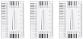HARFINGTON 3pcs High Precision SEC Size Estimation Chart 0.16mm Film Ruler by HARFINGTON