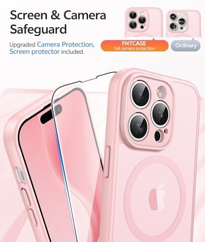 FNTCASE for iPhone 14 Pro Max Case, Fit for Magsafe, Glass Screen Protector - Image 4