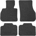 Car Floor Mats Custom Fit for Mini Cooper Countryman F60 2017-2024 Black Rubber All Weather Protection Auto Floor Liners Heavy Duty Odorless by Lwope