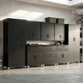 Garage Cabinet System | Heavy Duty Steel All-in-One Modular Garage Cabinet Set for Ultimate Workshop Organization | Easy Assembly Garage Storage Cabinets & Tool Bench by VIYET