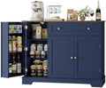 HOSTACK 41" W Kitchen Sideboard Buffet Cabinet, Small Coffee Bar, Blue by HOSTACK