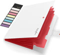 Sooez Accordion File Organizer, Expanding File Folder with Label, 5 Pocket by Sooez