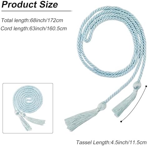 GraduationMall Graduation Honor Cord 68" Sky Blue - Image 4