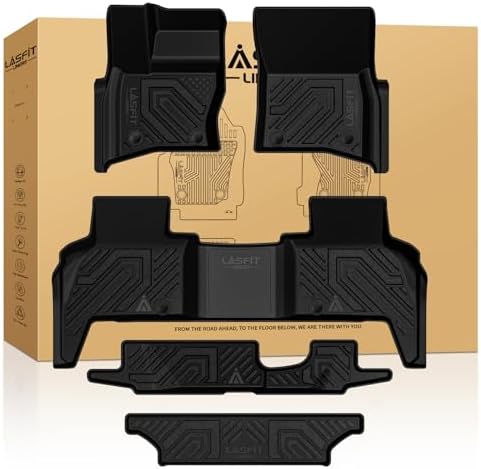 LASFIT Floor Mats for Defender 110 2020-2026 7 Seats, with Cargo Mat by LASFIT