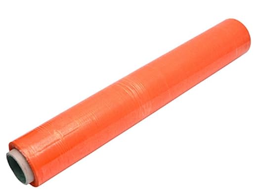 APQ 4 Rolls of Blown Hand Stretch Film 18" x 1500'. Orange Hand Stretch Wrap - Image 6