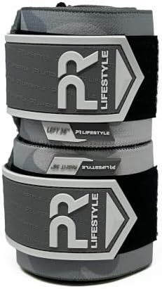 PR Personal Record Elbow Wraps for Weightlifting - Heavy Duty Construction, 25% More Elasticity, Reinforced Stitching, Extra Wide Fastener, Easy to Adjust, (Snow Camo) - Image 3