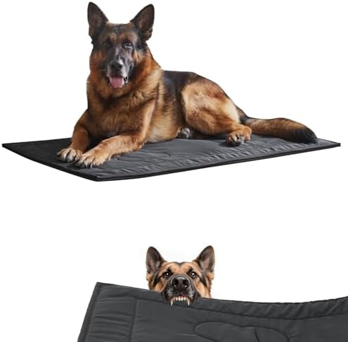 Chew Proof Indestructible Dog Crate Pad,Large (28"x41") by Couzssyhi