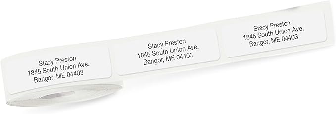 Personalized Return Address Labels, Roll of 125 Gloss White Self-Adhesive - Image 5