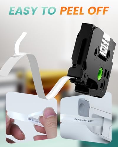 3.5mm 0.13'' Label Maker Tape Replacement for Brother TZe-N201 TZeN201 - Image 4