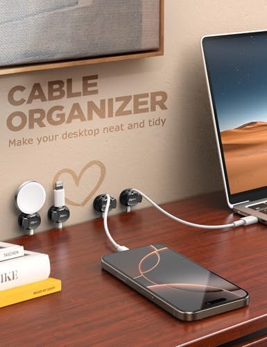 Chfeila 8-Pack Cable Clips, Quick-Lock Cord Organizer Black - Image 4