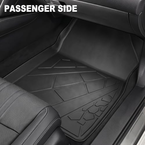 Floor Mats for Honda Accord Sedan 2018-2022 (Include Hybrid), All Weather TPE Protection Floor Liners Accessories, 1st & 2nd Row & Cargo Liner - Image 3