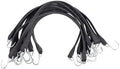 Mytee Products 21" EPDM Tarp Bungee Straps Crimped Hooks -50 Pack by MyteeProducts