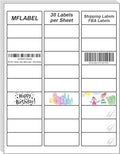 MFLABEL 1" x 2-5/8" Address Labels for Laser & Inkjet Printers 15,000 White Shipping Stickers(500Sheets,30/Sheet)+48 Free Fragile Stickers | Easy to Peel,Mailing Labels for Packages, Shipping by MFLABEL