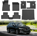 XC60 Floor Mats - Car Mats for Volvo XC60 2018-2025 2026 (Only T5/T6 Models and Not Hybrid), All Weather Full Set Cargo Liner with Backrest Mat for XC60 Accessories, Heavy Duty Waterproof, Black by cartist