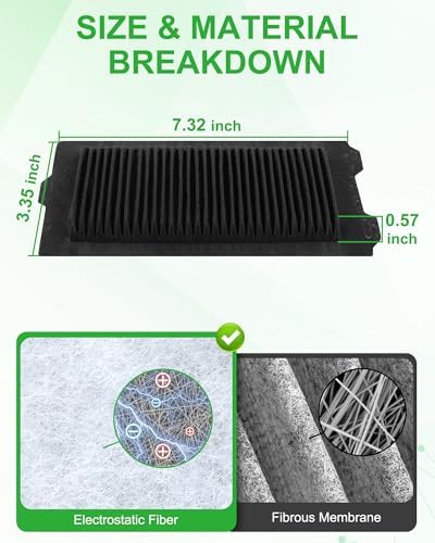 4Pcs HV Battery Cooling Air Intake Filter for Toyota Highlander Hybrid - Image 5