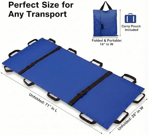 Heavy Duty Rescue Patient & Pet Stretcher Gurney, 400 lbs, 2 Pack - Image 4