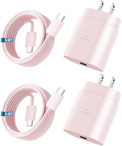Super Fast Charger Type C, 25W USB C Wall Charger Fast Charging 6.6FT Cable by Vilive