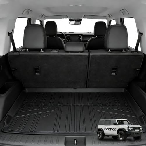 All-Weather Floor Mats & Cargo Liner for Ford Bronco 2021-2026 4-Door - Image 5