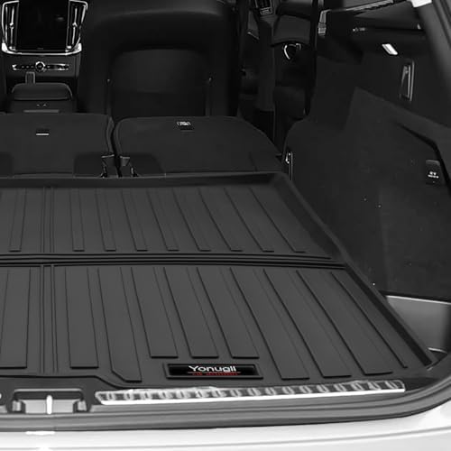 Custom for 2016-2026 Volvo XC90 Cargo Mats Trunk Liner Behind 2nd Row All Weather TPE Protection Mat Accessories (for 2016-2026 Volvo XC90) - Image 3