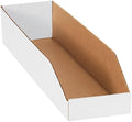 Choice Shipping Supplies Open Top Bin Boxes, 6' x 24' x 4 1/2', White, 50/Bundle by Unknown