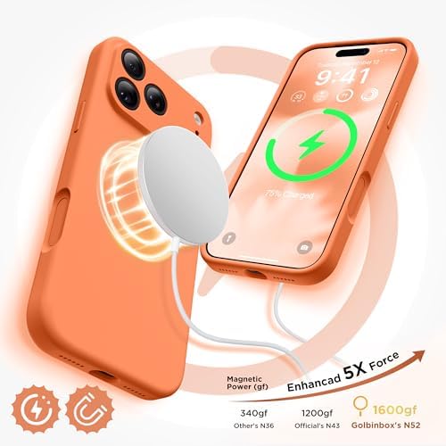 GolbinBox Magnetic for iPhone 18 Pro Max Case/17 Pro Max Case, Dusty Orange - Image 5