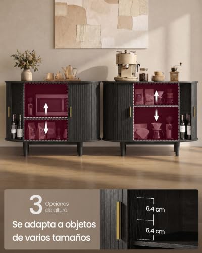 VASAGLE Storage Cabinet, Sideboard with Adjustable Shelves - Image 4