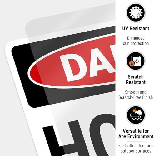 Danger Hot Oil OSHA Sign, - Image 7