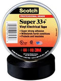 3M Scotch Super 33+ Electrical Tape, 1 in x 36 yd (108 ft), 1 Roll, Black by 3MIndustrial