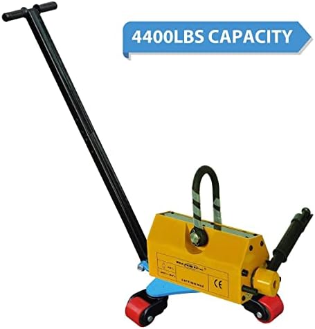Machine Skates - Heavy Duty 2t Machinery Skates with 4400lbs Capacity and 3 Swivel Rollers for Warehouse and Workshop Transport - Machine Skate and Equipment Dolly Skate - Image 4