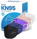 Borje KN95 Face Masks, 100 Pcs Disposable Face Masks, Filter Protection Against PM2.5 from Fire Smoke & Dust by Borje