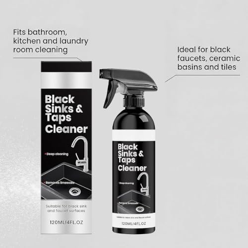 Limescale Cleaner Spray for Black Sinks & Taps, Remove Limescale (1pcs) - Image 4