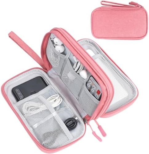 FYY Electronic Organizer, Travel Tech Pouch Bag, Medium, Pink by FYY