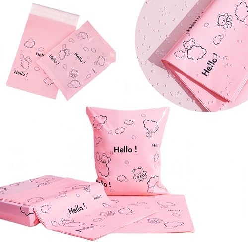 PABCK Poly Mailer Self Adhesive Shipping Envelope 50Pcs 14.96x16.9+1.97inch - Image 5