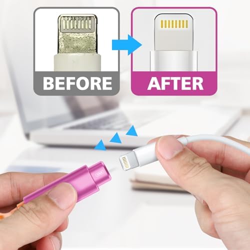 iPhone Cleaning Kit for Charging Port, Cleaner Kit for AirPod Phone, Pink - Image 5