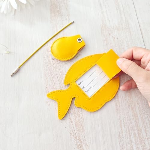 Luggage Tags for Suitcases, Faux Leather Cute Travel Suitcases Tag - Image 5