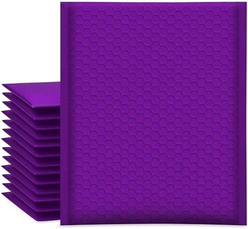 UCGOU Bubble Mailers 8.5x12" 25 Pack Usable Size 8.5x11" Purple Padded #2 by UCGOU