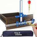 King&Charles Cabinet Hardware Jig & Automatic Center Punch Set. by King%26Charles
