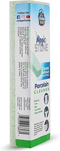 Compac Home Magic-Stone Porcelain Cleaning Stick - Toilet Bowl Cleaner, Handy Toilet Cleaner Easily Scrubs/Removes Stubborn Lime Stains from Porcelain or Bathroom Fixtures, 4 Count - Image 2