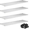 21" x 72" Extra Wire Shelves 4 Pack for Storage Racks, NSF Chrome Finish, 600 lb Capacity by Zedfire