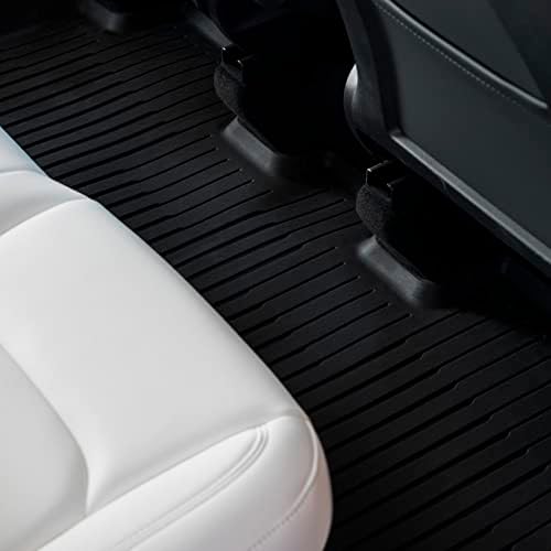 6Pcs Floor Mats for Tesla Model Y 2021/2022/2023/2024 Accessories, TPE All Weather Anti-Slip Waterproof 3D Front Frunk Rear Trunk Cargo Liner Tray Mats - Image 4