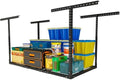 Soywey 3 x 6FT Overhead Garage Storage Rack,Adjustable Ceiling Storage Racks,Garage Shelving Heavy Duty Storage Organizer System,Load 500LBS Weight(Black) by SoyweyDirect