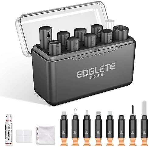 iPhone Cleaning Kit for Charging Port Cell Phone USB C with Storage Case by CleaningAssistantforDevices